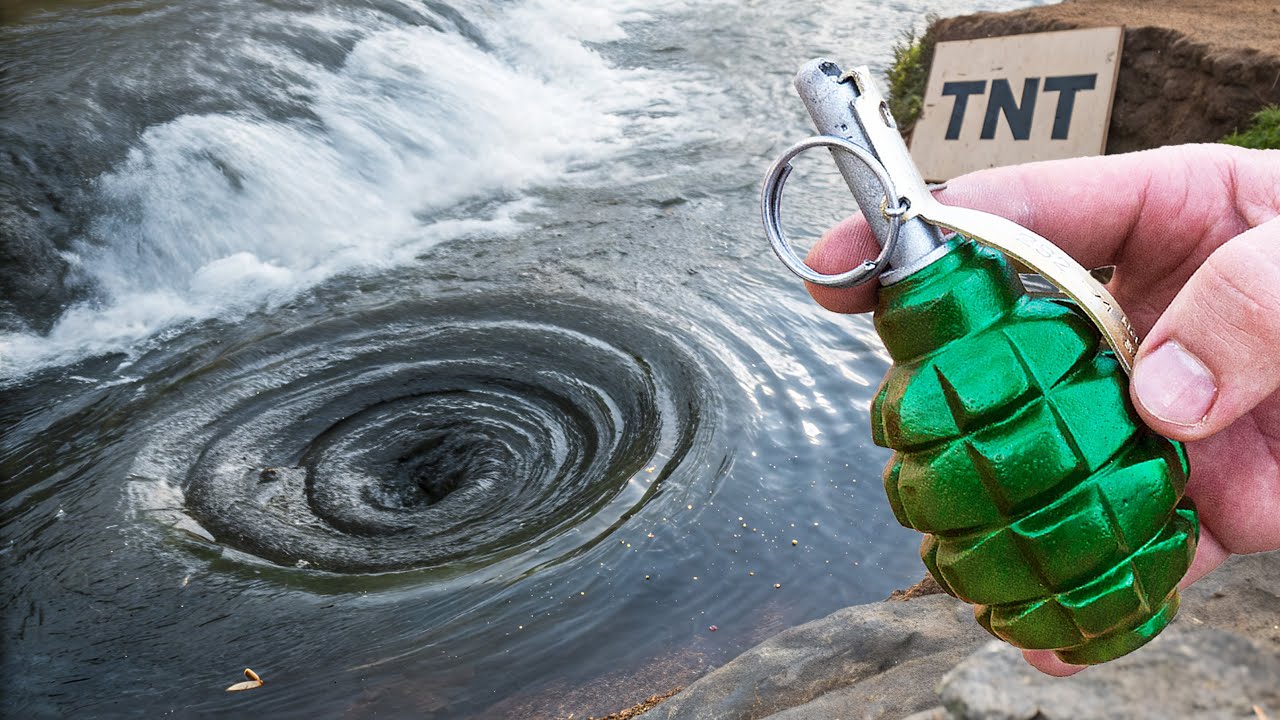 What Happens When You Throw Things Into a GIANT Whirlpool?