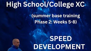 High School/College XC SUMMER BASE TRAINING (Week 5-8): Phase 2--SPEED DEVELOPMENT