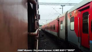 22687 Mysuru - Varanasi Express exits out of Mysuru Jn