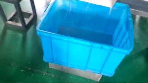 Mineral color sorter,  Big Fluorite ore sorting video