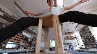 Making a durable plywood stool