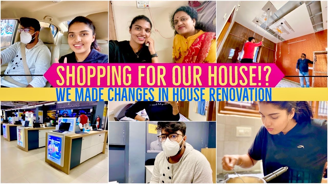 Home Shopping with Ajith*Bro*!?|We Made so Many Changes in our House Renovation,Dressing Table&more|