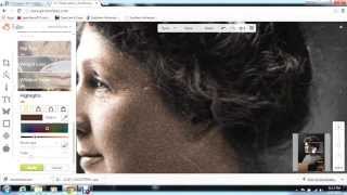Coloring black and white photos with picmonkey