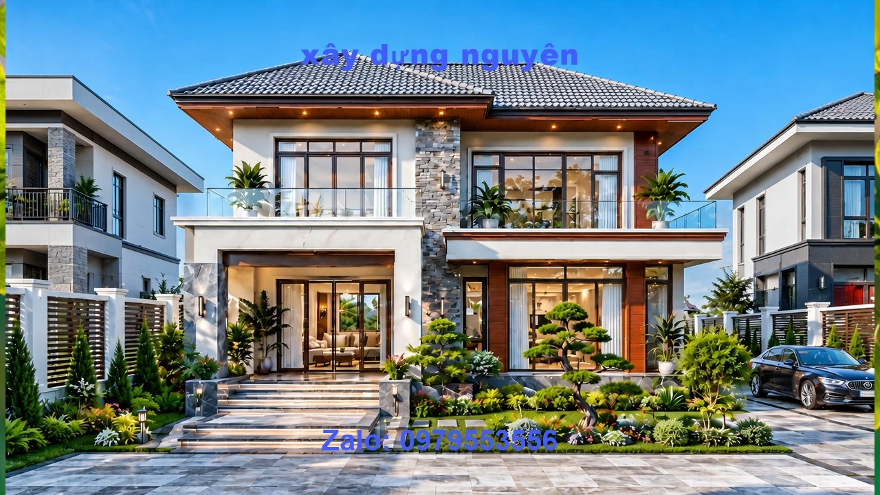 Mẫu Biệt Thự 2 Tầng Mái Nhật Diện Tích 10x15m Thiết Kế 5 Phòng Ngủ #nha2tang #mainhat