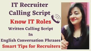 IT Recruiter Calling Script | IT Recruiter Calling #itrecruiter #callingscript #hr #readytogetupdate