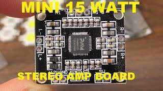 PAM8610 tiny stereo audio amplifier board review and test