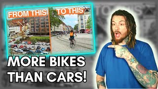American Reacts to The German City with More Bikes than Cars | Not Just Bikes Reaction