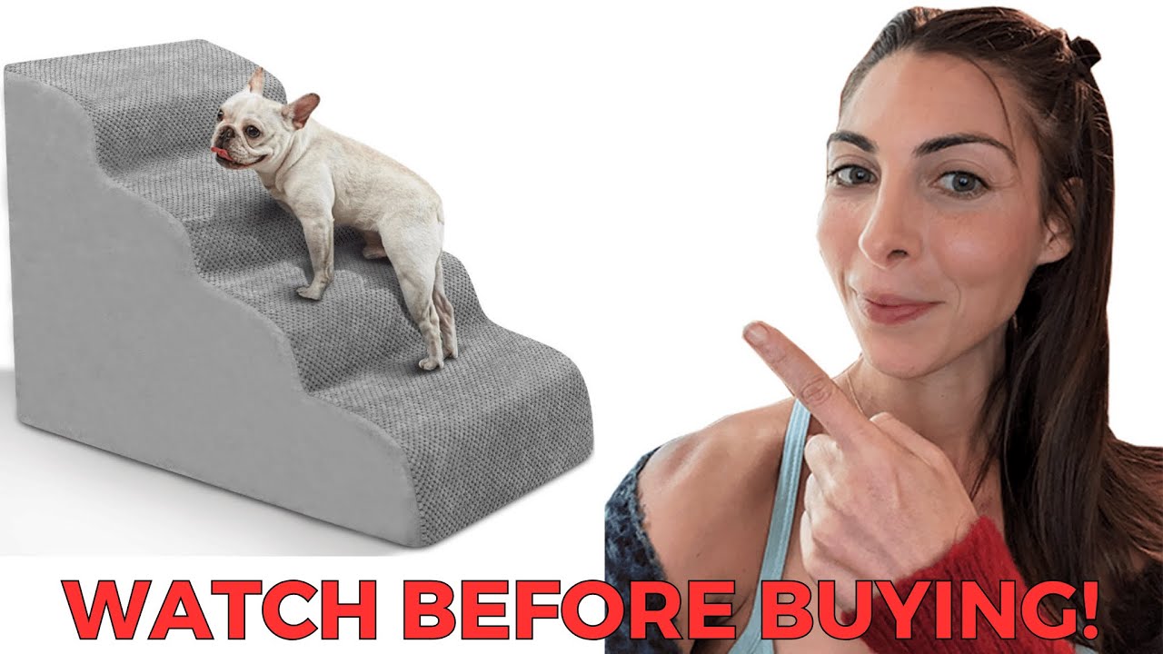 Honest Review of Dog Stairs for Small Dogs, High Density Foam Ramp Extra Wide