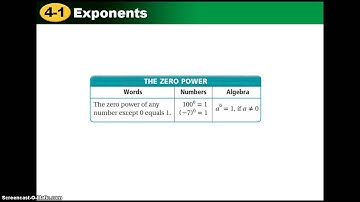 4.1/4.2 Integer Exponents