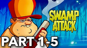 Swamp Attack Episode 1 Level 5 Walkthrough Gameplay - We Come In Peace