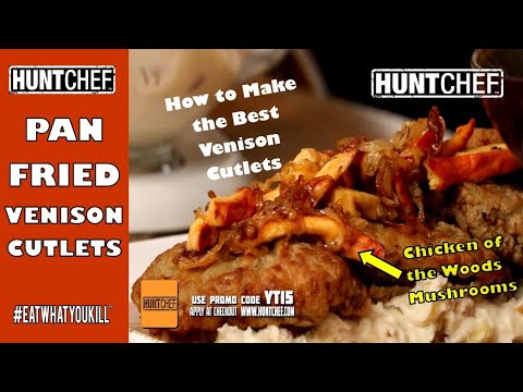 How to Make EPIC Venison Cutlets & Wild Mushrooms | #wildflavor | HuntChef