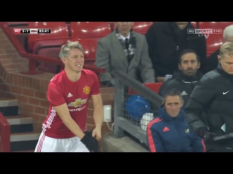 Bastian Schweinsteiger COMEBACK vs West Ham United HD 720p (30/11/2016) by 1900FCBFreak