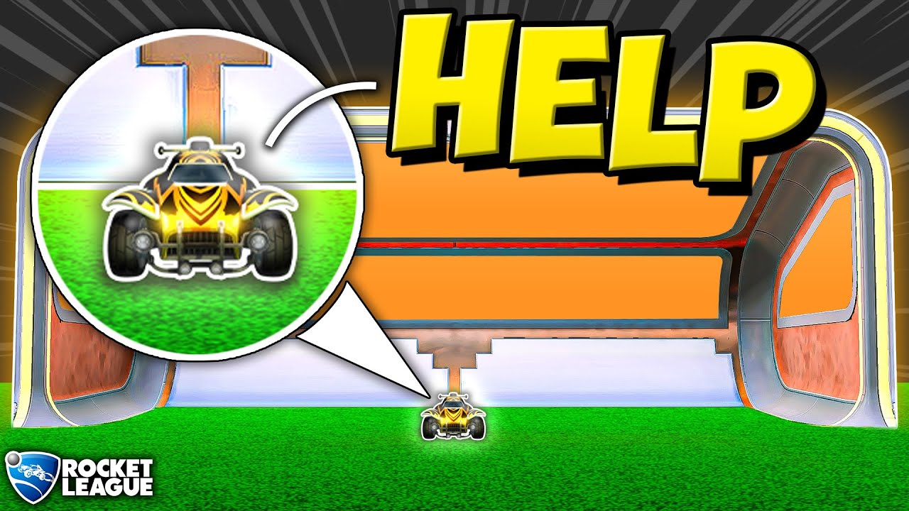 Defending a GIGANTIC Rocket League net is impossible