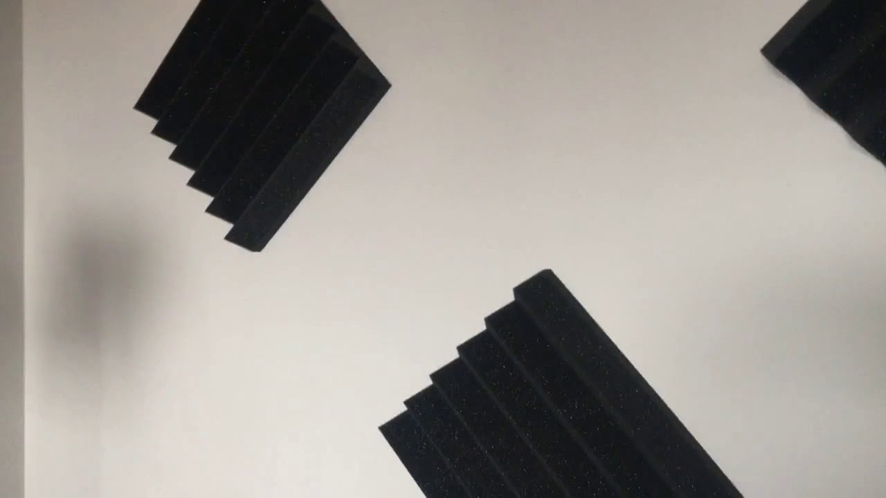 Install acoustic foam THE EASY, FAST AND CHEAP WAY without damaging your walls or wall cover