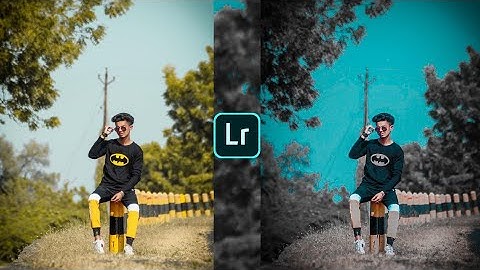 Lightroom aqua and dark effect photo editing tutorial | lightroom background colour change preset