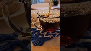 Chevron Stripe Mug Rug Crochet Pattern Free On Moogly