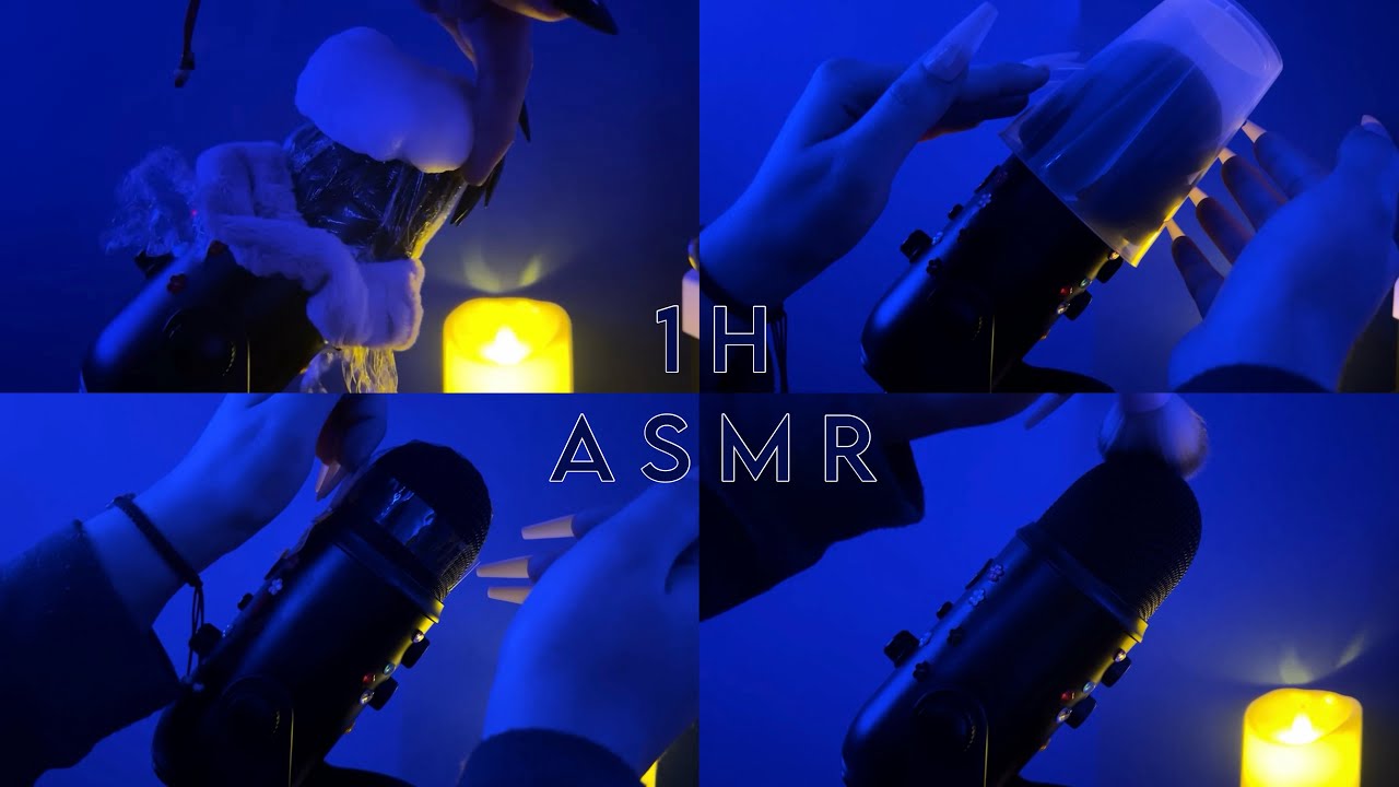 ASMR 1H | Mix Mic Attention *intenso* ~ Beeswax, Peluchin, Scratching, Brushing, Celo, Lluvia…