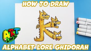 How to Draw Alphabet Lore Ghidorah