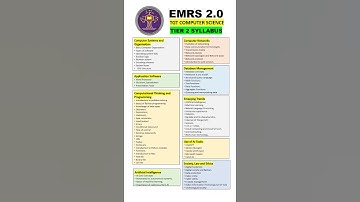 EMRS TGT COMPUTER SCIENCE TIER 2 SYLLABUS 2025 #EMRS #TGT #PGT #syllabus #tier2 #job #COMPUTER