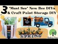 3 *Must See* New Bee Dollar Tree DIYs & Craft Paint Storage DIY || Channel 1st Yr. Anniversary Gift