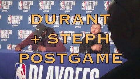 Entire STEPH CURRY & DURANT interview, postgame from Oracle Arena, 2018 WCF G6