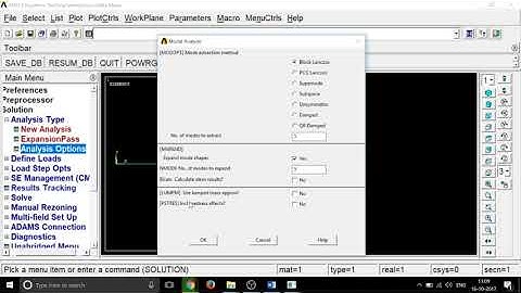 ANNA UNIVERSITY SIMULATION LAB-ANSYS APDL: Modal Analysis of a Simply Supported Beam