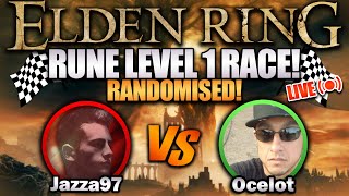 Elden Ring RANDOMIZED RUNE LEVEL 1 SPEEDRUN RACE! (vs  @tkcjazza )