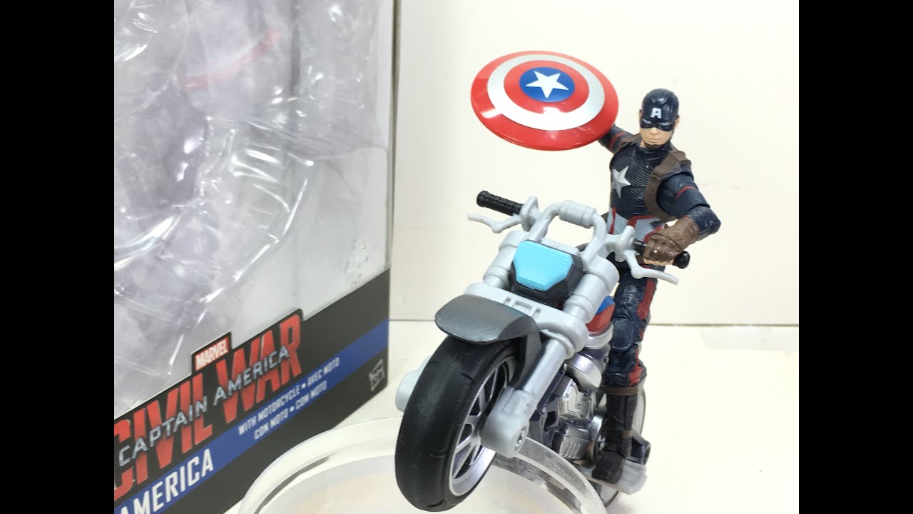 captain america toy with motorcycle