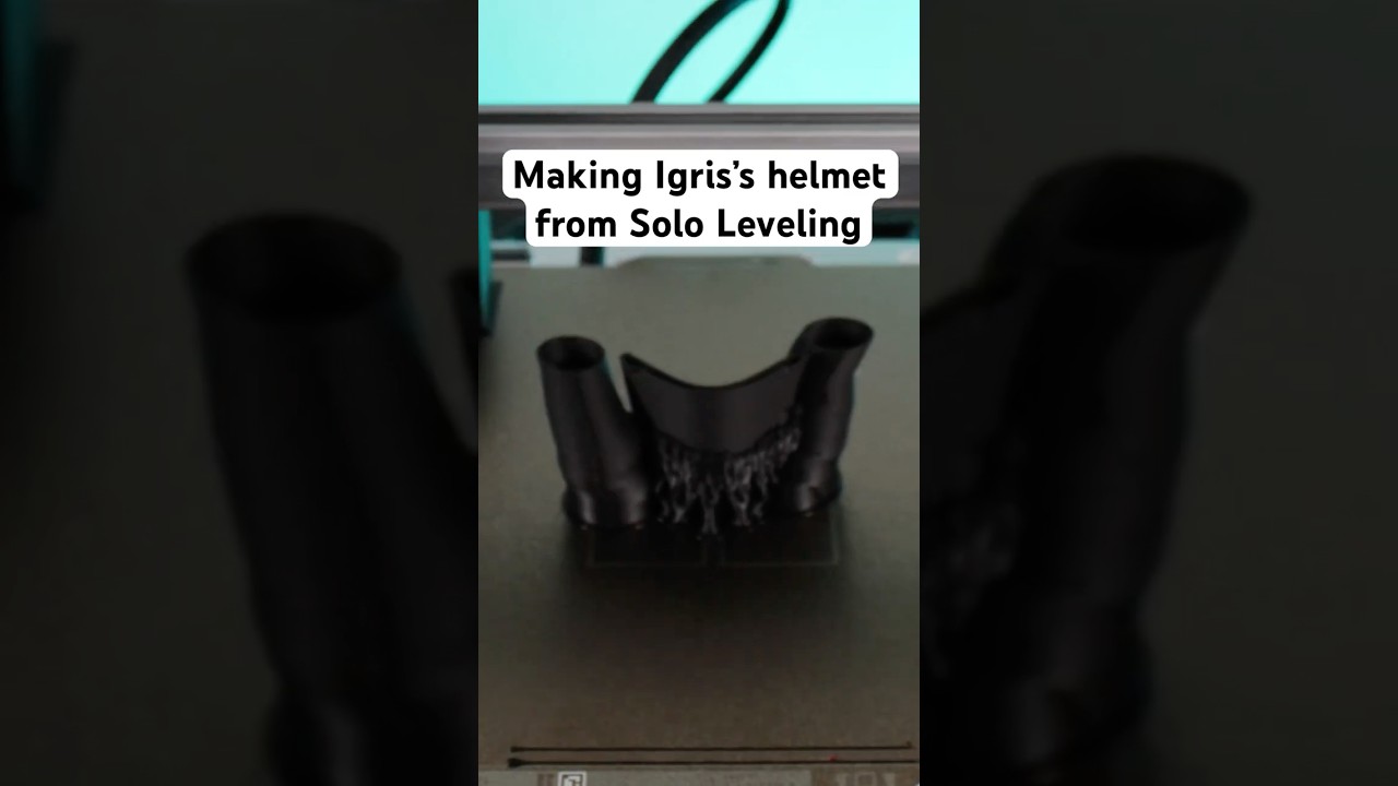 3D printing Igris helmet from Solo Leveling