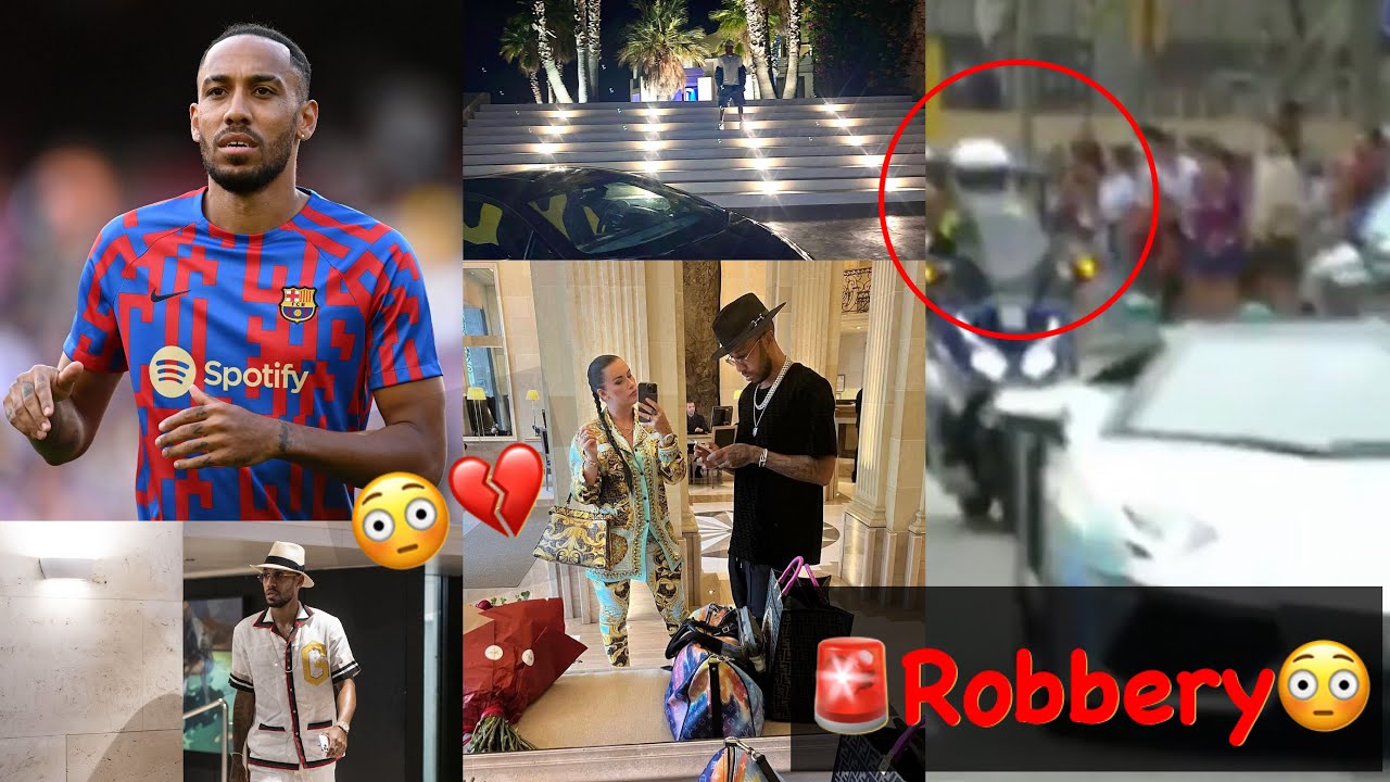 🚨Breaking❗️Aubameyang’s Robbery,threaten and beaten by thieves in Auba’s house in Barcelona😳❗️