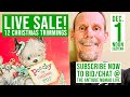 ONE-HOUR LIVE SALE! | 12 VINTAGE CHRISTMAS TRIMMINGS