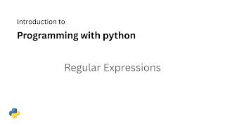 Python Programming (Part 3) – Lecture 9 | Regular Expressions (التعبيرات النمطية )