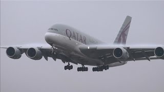 Qatar Airways Boeing 777-300Er Airbus A380-800 London Heathrow Airport