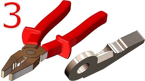 3- Project 19| Pliers 1 |SolidWorks Tutorial : pliers cut blade