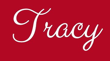 Learn how to Sign the Name Tracy Stylishly in Cursive Writing