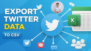 How to Export Twitter Data | From Tweet, Like, Comment, Follower to a CSV File