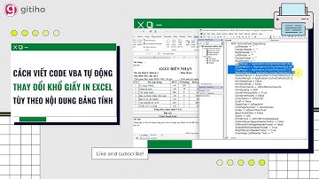 Cách viết code VBA thiết lập chế độ tự động thay đổi trang in trong Excel