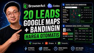 BrowserAct Skill untuk AI Agent: Riset Harga Shopee-Tokopedia + 20 Leads Google Maps