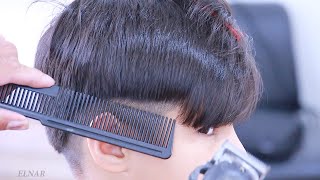 asmr haircut - boy hairstyle and hair cutting tutorial