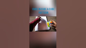 cube in cube a cube pattern trick #Rubik