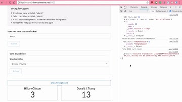EOSIO Blockchain - Election Demo