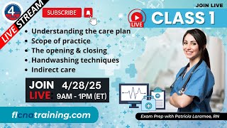 🎬 LIVE 4YourCNA Classroom Class 1 – CNA Kickoff: Care Plans, Hand Hygiene & Prof. Boundaries 💧📋