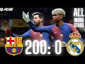 FC 25 -MESSI RONALDO NEYMAR & MBAPPE | ALL STARS | Fc Barcelona 200-0 Real Madrid