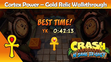 Crash Bandicoot - Cortex Power, Gold Relic Walkthrough (0:42:13)