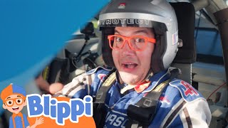blippi and meekah race blippi learn colors and science