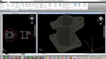 AutoCAD 3D -  mechanical modeling exercise