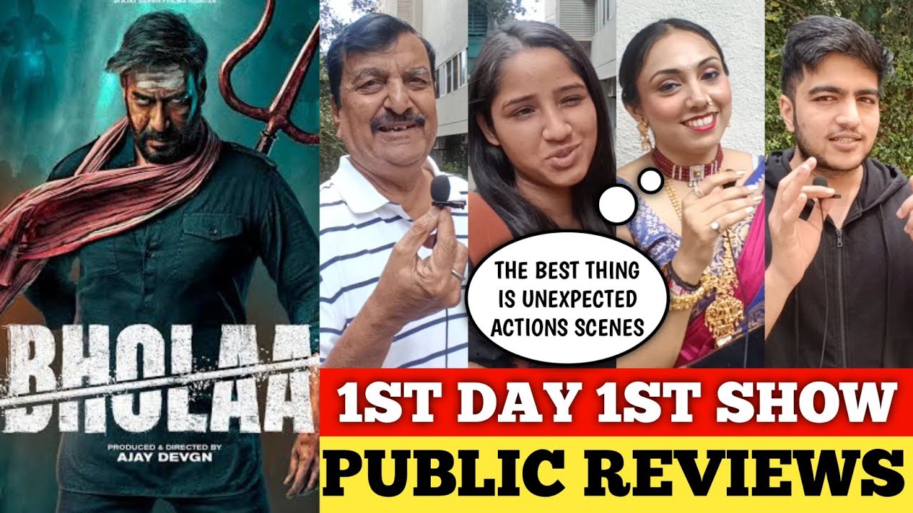 Bholaa Movie PUBLIC REVIEWS | First Day First Show | Bholaa Movie Public Reactions 