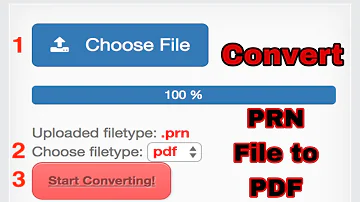 Comment convertir un Fichier PRN en PDF ?
