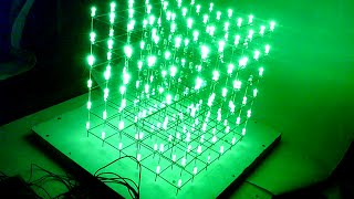 Construction of a 6*6*6 LED Cube using Arduino with Explanation of Circuit