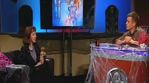 Elizabeth Shupe Halloween and art TV interview